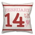thumbnail image 2 of Creative Products February Valentines Date 18 x 18 Spun Poly Pillow, 2 of 3