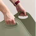 thumbnail image 6 of IRIS Cat Litter Box with High Walls and Handles, Made with Flexible Plastic, Sage Green, 6 of 9