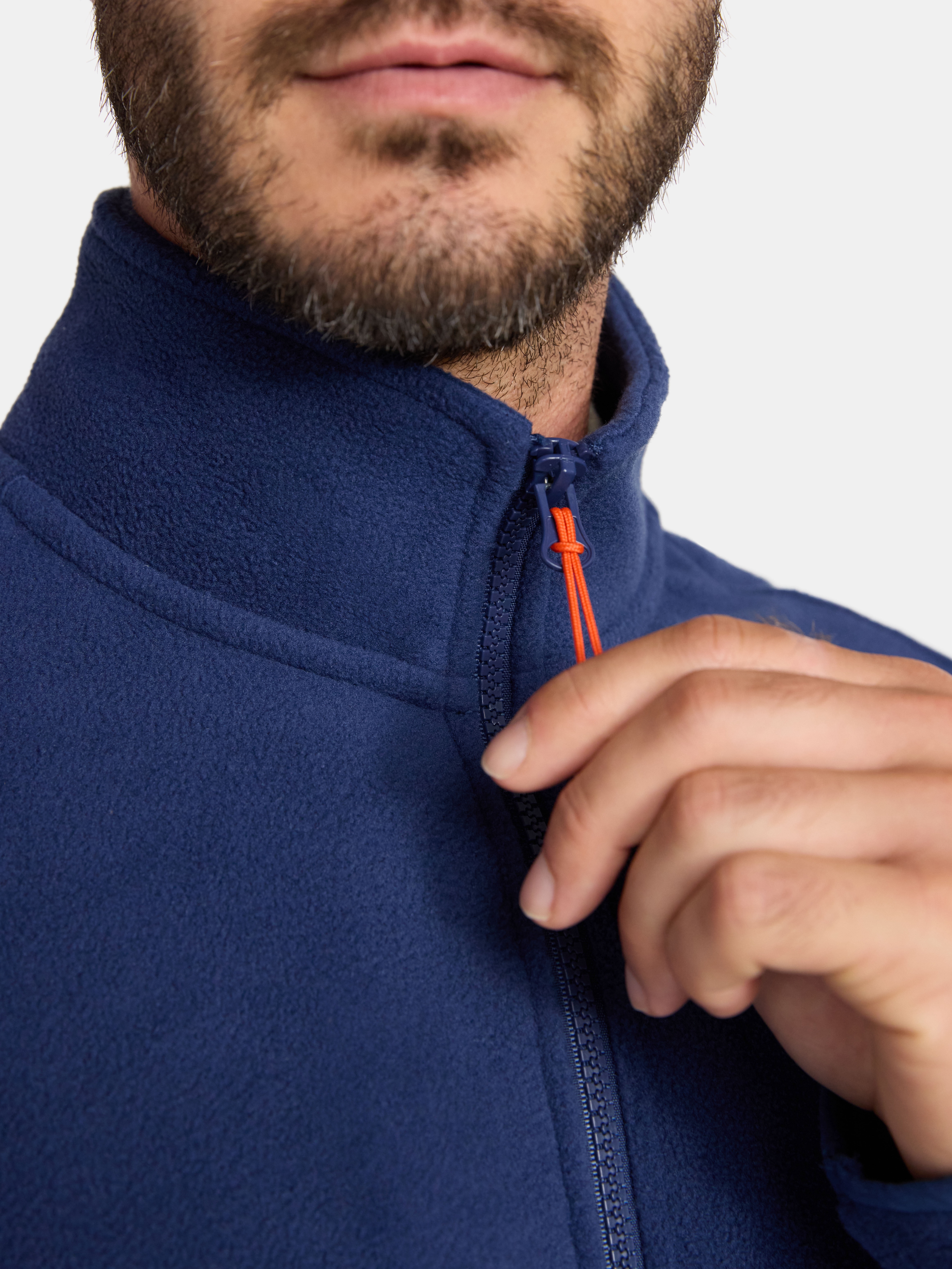 Ozark Trail Men's and Big Men's Fleece Zip-Front Jacket, Sizes S-3XL