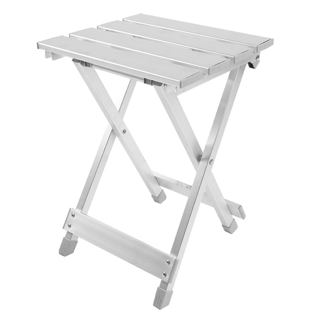 Silla plegable portátil de acero inoxidable para pesca y acampada al aire libre.