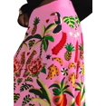 thumbnail image 6 of Women'S Skirt Midi Skirt Tropical Plant Print Pink Zipper A-Line Long Skirts Spring Summer Skirt Floral M, 6 of 9