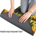 thumbnail image 3 of Yellow Sunflower Field Pattern Hot Yoga Mat Towel Non Slip for Hot Yoga - Quick-Drying Yoga Mat Cover with 4 Corner Pockets with Travel Bag - Hot Yoga Towel Non Slip 70"x26", 3 of 6