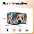 thumbnail image 5 of Haiem Sea Swimming Corgi Print Toaster Covers 4 Slice Wide Slot,Bread Dust Cover & Fingerprint Protection,Bread Machine Cover,Appliance Covers, 5 of 7