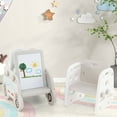 thumbnail image 4 of Infans 5 in 1 Convertible Toddler Slide Set with Stool, Book Rack for Boys & Girls, 4 of 7