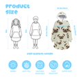 thumbnail image 3 of Pug Head Beige Pattern Lamb Fleece Blanket Hoodies for Teens ,Teens Oversize Sherpa Wearable Hooded Blanket Sweatshirt with Super Pockets, 3 of 6