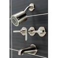 thumbnail image 3 of Kingston Brass KBX8138CKL Kaiser Three-Handle Tub and Shower Faucet, Brushed Nickel, 3 of 5