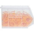 thumbnail image 4 of Akro-Mils Stackable Storage Bins, AkroBins Stacking Organizer, 11"x8"x7", Stone, 6-Pack, 4 of 10