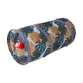 thumbnail image 2 of Pet Cat Tunnel Suministros Plegable con Pelota Interior Ligero Ejercicio Hideaway Jugar Jaula Juguetes para Entrenamiento Gatito Hámster Jerbo Rata , Pase corto Sunnimix Gato Túnel, 2 of 8