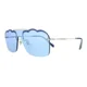 thumbnail image 1 of Miu Miu 0MU 55US 1BC178 Silver Irregular Sunglasses, 1 of 5