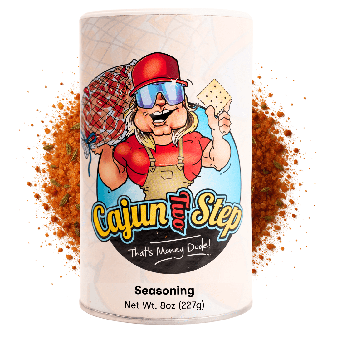 (8 pack) Cajun Two Step All Purpose Seasoning, Low Sodium, Bold Cajun Flavor, Great on All Proteins, 8 oz
