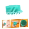thumbnail image 3 of Cepillo de baño y exfoliante capilar de silicona con limpieza profunda y suave, agarre ergonómico y fácil, secado rápido., 3 of 5