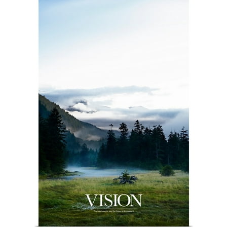 Great BIG Canvas | Rolled Kate Lillyson Poster Print entitled Inspirational Poster: The best way to see the future is to create (Best Way To See Switzerland)