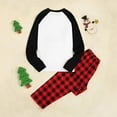 thumbnail image 4 of URMAGIC Christmas Pajamas Matching Sets for Family Red Plaid Tops and Pants Pjs Set Long Sleeve Xmas Sleepwear, 4 of 12