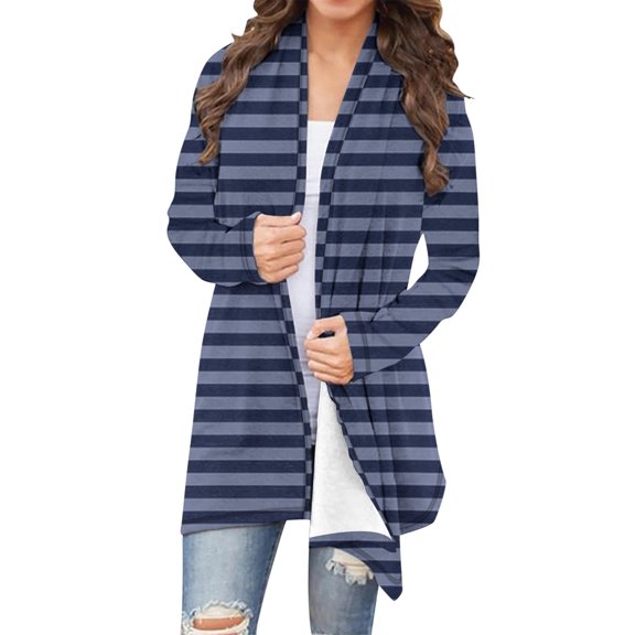 FNFYFH Womens Plus Size Lightweight Cardigans Long Sleeve Open Front Cardigan Soft Draped Cardigans Dusters