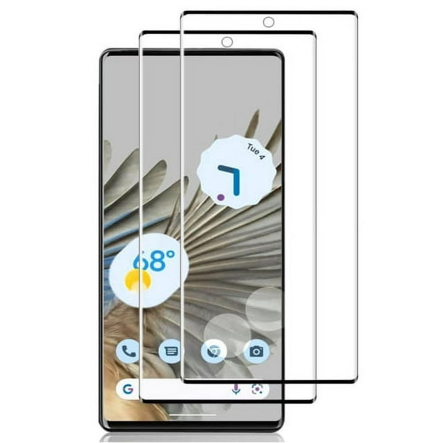 (Lot de 2) Google Pixel 8 Pro Noir Couverture Complète Protecteur d'Écran en Verre Trempé pour LCD