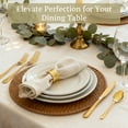 thumbnail image 5 of Astercook 49-Piece Gold Silverware Set with Steak Knives, Flatware Tableware Set for 8, Great Food-Grade Stainless Steel Cutlery Set, Mirror Polished Dining Utensils Set, Perfect for Home Restaurant, 5 of 7