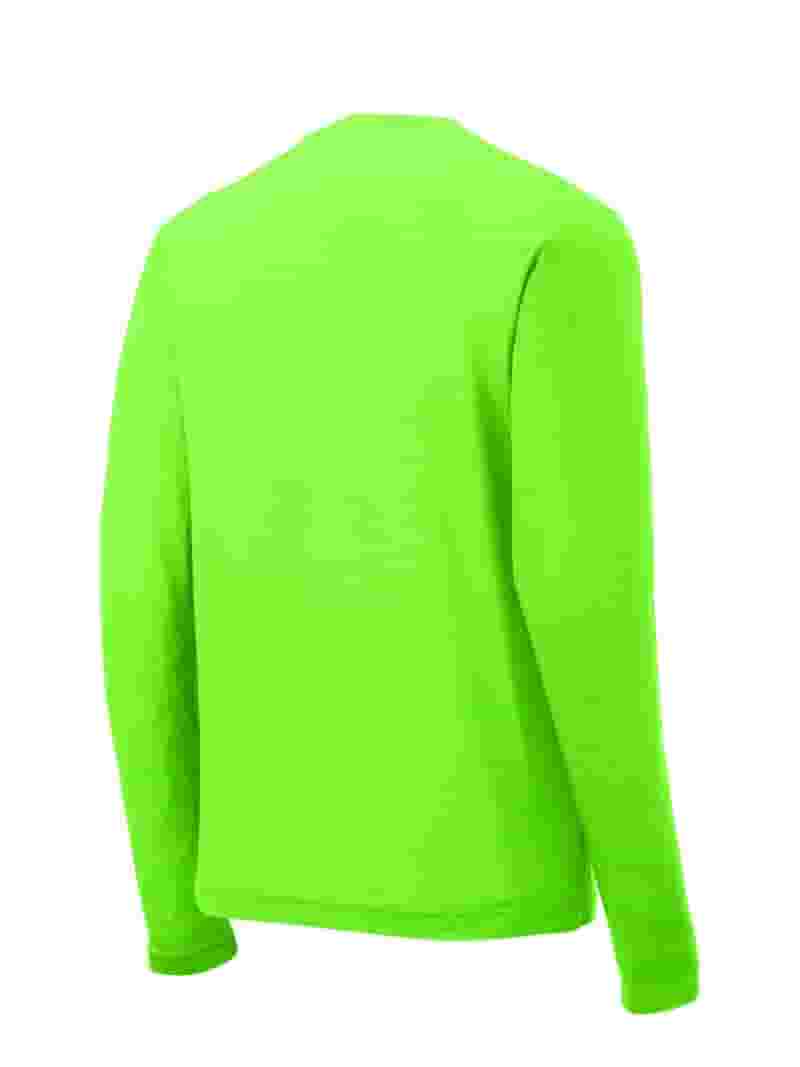 Sport Tek Adult Male Men Plain Long Sleeves T-Shirt Neon Sport Tek Adult Male Men Plain Long Sleeves T-Shirt Neon