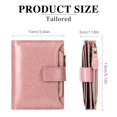 thumbnail image 3 of Small Women Wallet Genuine Leather Rfid Blocking Bifold Zipper Pocket Card Holder with Id Window Wax Pink, 3 of 5