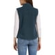 thumbnail image 3 of Chaleco de forro polar para mujer INSPIRE CHIC con bolsillos, sin mangas, abotonado, moda de otoño e invierno 2024, chaleco suave S azul oscuro, 3 of 6