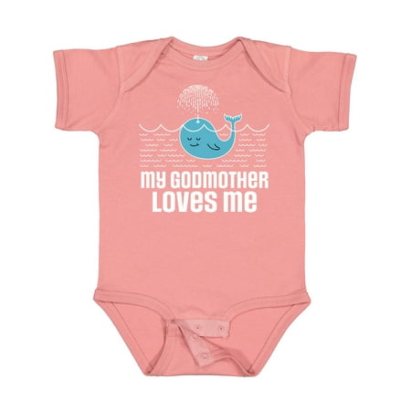 

Inktastic My Godmother Loves Me Gift Baby Boy or Baby Girl Bodysuit