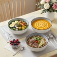 thumbnail image 5 of 60 Oz Large Soup Bowl Set Of 3, Japanese Ramen Pho Bowls, Blue And White Porcelain Big Bowl, 5 of 9