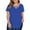 A180 Blue Womens Summer Tops Clearance Under $5, variant on Cagogo Summer Blouses for Womens Under $5 Loose Fit Short Sleeve Tops Plus Size Sexy V Neck Criss-Cross Spring Shirt Mothers Day Gift
