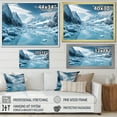 thumbnail image 4 of Designart "Wonderment at the Glacial Landscape" Landscapes Floater Framed Wall Art Living Room, 4 of 7