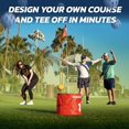 thumbnail image 3 of Bucket Golf Juego de Iniciación de Juego de 3 Hoyos para Juegos de Césped Al Aire Libre, Juego de Golf Par 3 para Todas las Edades, 3 of 5