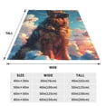 thumbnail image 3 of Pofeuu Colorful Cloud Shepherd Dog Print Ultra-Soft Micro Fleece Blanket,for Bed Or Sofa,All Season Throw Blankets Flannel Blanket-40"x30", 3 of 7