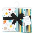 thumbnail image 2 of Hudson Baby Infant Boy Cotton Flannel Burp Cloths, Happy Planets 10 Pack, One Size, 2 of 7