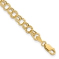 thumbnail image 1 of 10k Yellow Gold Double Link Chain Charm Bracelet, 1 of 10