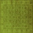 thumbnail image 1 of Ahgly Company Indoor Square Oriental Green Industrial Area Rugs, 5' Square, 1 of 4