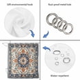 thumbnail image 3 of Orange Blue Boho Southwestern Shower Curtain Set - 48" x 72" Washable Bathtub Curtain with 12 Hooks, Ethnic Rustic Classical Waterproof Fabric Stall Shower Curtains for Bathroom/Bathtub Décor, 3 of 6