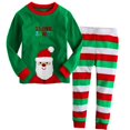 thumbnail image 1 of Pijamas para bebés y niñas, trajes de Navidad, 100% algodón, camiseta, pantalones, ropa de dormir, camisón, Tops X'mas, 1 of 4