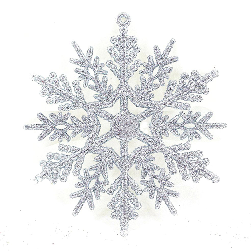 10 Absolut Silver Mylar Snowflake Star Holiday New Years Birthday Party Hanging 