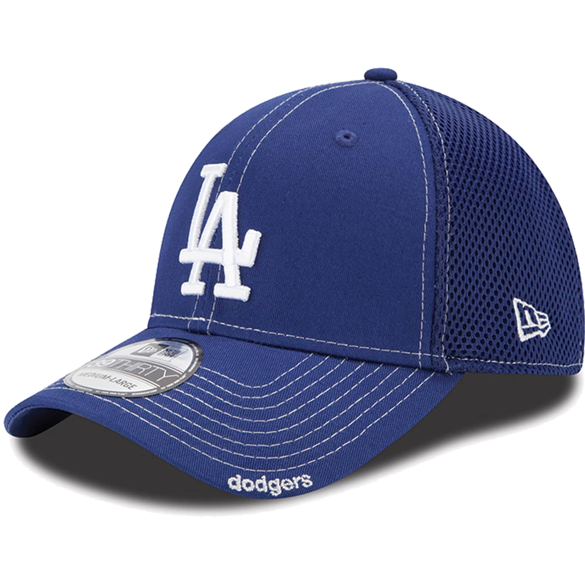 New Era Los Angeles Dodgers Stretch Fit Cap 3930 39thirty Curved Visor S M Royal 