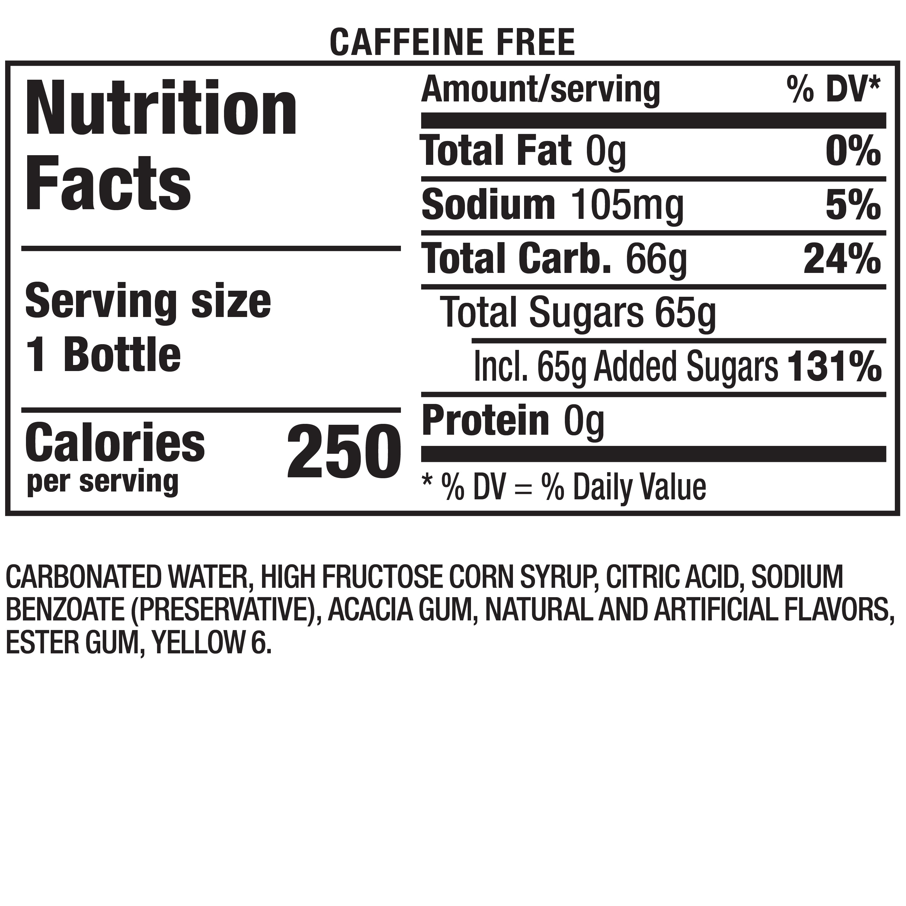 Cactus Cooler Orange Pineapple Soda Pop, 20 fl oz, Bottle