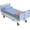 Light Blue Stripe, variant on Premium Pure Cotton 3 PC's Hospital Bed Sheet Set - Hospital Bed Flat Fitted Sheets - 100% Egyptian Cotton 400 TC Hospital Sheets - Hospital Fitted Sheets Upto 6 - 8" Drop (Light Blue Stripe, Twin)