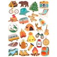 thumbnail image 1 of Alfileres esmaltados JUNEBRUSHS Camping Adventure, 28 unidades, para ropa, 1 of 7