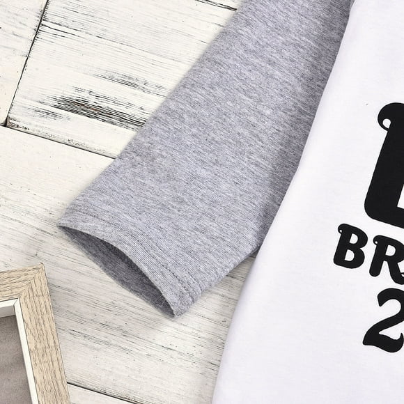 Toddler Kids Baby Girls Boys 2020 Newest T-Shirts Long Sleeve Tops Big Sisters Brothers Tees