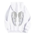 thumbnail image 5 of vigerkar Womens Hoodies Oversized Wings Graphic Sweatshirts Pullover Sweaters Long Sleeve Winter Fall Outfits Fashion Y2k Clothes (White, XL), 5 of 5