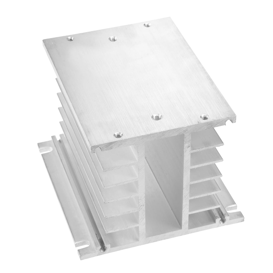 Unique Bargains Aluminum Heat Sink SSR Dissipation for Three Phase Solid State Relay