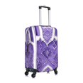 thumbnail image 4 of Multi-Size Suitcase Protective Cover Full Range Double Stitching Invisible Zipper For Travel Business Mediumpurple Moroccan Trellis Hand-Drawn Sketch_4 X-Large, 4 of 8