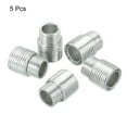 thumbnail image 3 of Unique Bargains M12 à M10 15mm de Long Double Mâle Fileté Réducteur Boulon Adaptateur de Fixation à Vis 5 Pack, 3 of 5