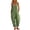 Green, variant on Womens Jumpsuit Sleeveless Casual Summer Overalls Jumpers Adjustable Strap Baggy Wide Leg Long Pants Rompers with Pockets Beige