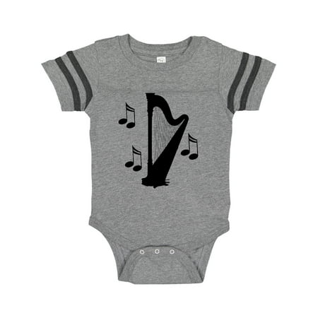 

Inktastic Harp Silhouette Music Gift Gift Baby Boy or Baby Girl Bodysuit