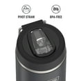 thumbnail image 6 of Thermos Stainless Steel Vacuum Insulated Icon Straw Bottle, Graphite, 32oz, 6 of 8