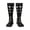 3 Black, variant on Women's Knee High Socks Moon Phases Pattern Outdoor Casual Tube Socks