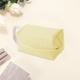 thumbnail image 3 of Unique Bargains 1 Pc Simple Wrist Makeup Bag Yellow PU Leather, 3 of 6