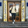thumbnail image 6 of Class of 2024 Graduation Congrats Grad Porch Banner Sign, So Proud of You Front Door Decorative Gold Hanging Welcome Banner Flag, High School College Graduate Party Decoration Home Outdoor Decor, 6 of 6